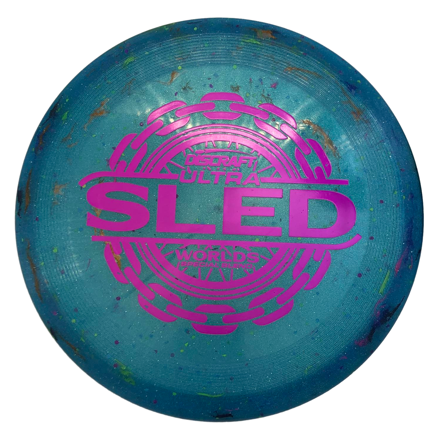 Discraft "Kitchen Sink" Engraved-Top Ultra-Sled Detroit 26 Teal