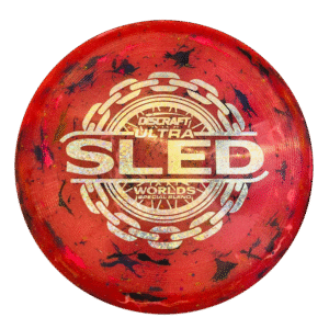 Discraft "Kitchen Sink" Engraved-Top Ultra-Sled Detroit 26 Red-pink