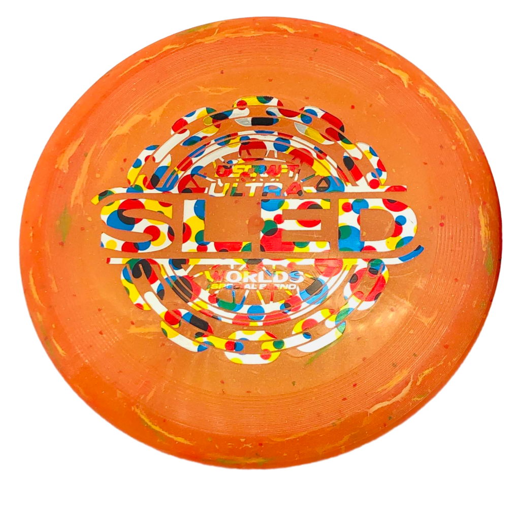 Discraft "Kitchen Sink" Engraved-Top Ultra-Sled Detroit 26 Orange
