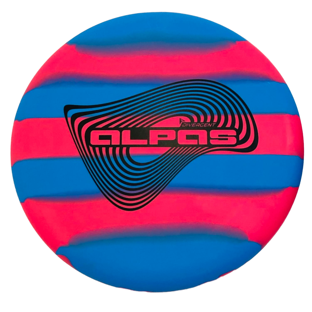 Divergent Discs StayPut Alpas Disc Golf Disc (172+ g) Pink-blue
